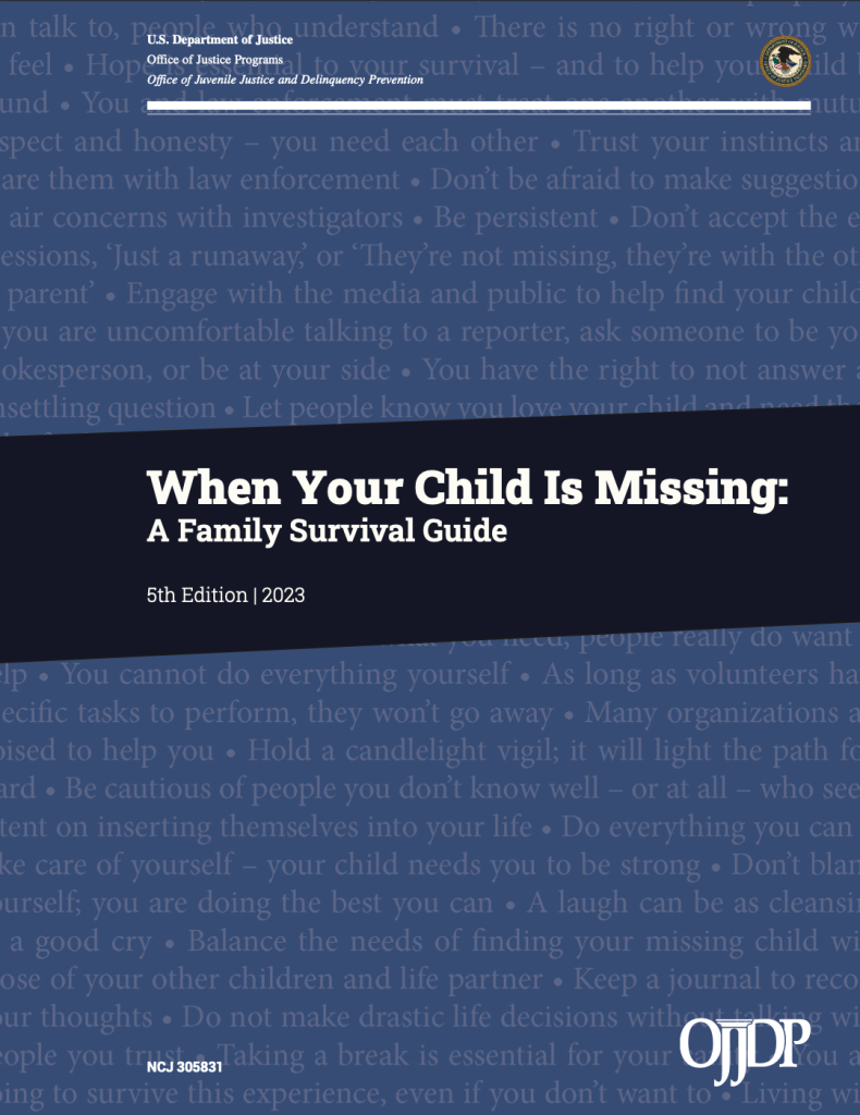 Cover of "When Your Child Is Missing: A Family Survival Guide" resource